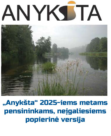 „Anykšta“ 2025 metams pensininkams ir neįgaliesiems (popierinė versija)