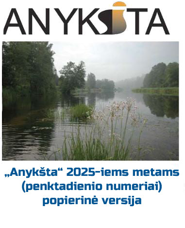 „Anykšta“ 2025 metams (penktadienio numeriai) popierinė versija